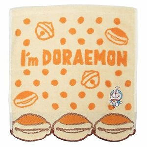 丸眞 ハンドタオル I'm doraemon ドラえもん 25×25cm フライングどらやき 無撚糸使用 綿100% 母の日 誕生日 プレゼント