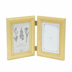  Fuji color FUJICOLOR photo frame photograph length wooden 4521TL L size ×2 surface tree ground 