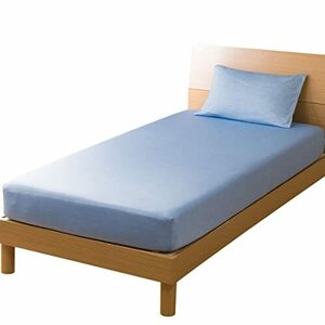 [NITORI]. futon * bed sheet (SS) 7523357 blue 2. semi-double 