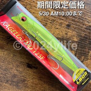 【期間限定価格】5/30AM10:00迄 メガバス カゲロウ MD 125F GP イエローヴィーナス Megabass