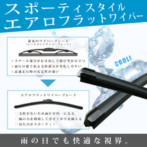 トヨタ ランクル ランドクルーザー 100 系 (年式 1999年8月～2007年7月) エアロ フラット ワイパー ブレード 左右2本 セット_画像3