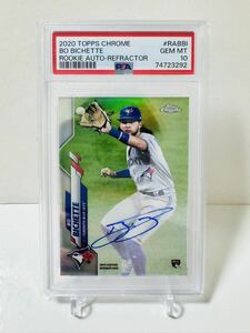 PSA10! 499シリ! Bo Bichette Auto 2020 Topps Chrome Refractor Rookie Card 直筆サインカード ルーキーカード