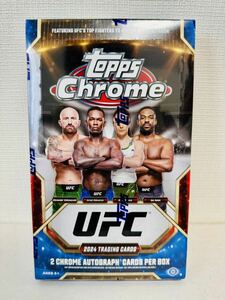 未開封ボックス! 2024 Topps Chrome UFC Hobby Box “2 Chrome Autograph Cards Per Box” 直筆サインカード2枚入