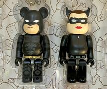 メディコムトイ ベアブリック シリーズ24 バッドマン キャットウーマン 2体セット MEDICOM TOY BE@RBRICK SERIES24 Batman Catwoman 100%_画像1