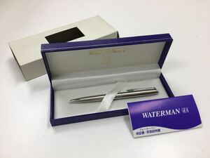 【13211】【ほぼ未使用】WATERMAN　ボールペン　回転式　ケース入り　ウォーターマン