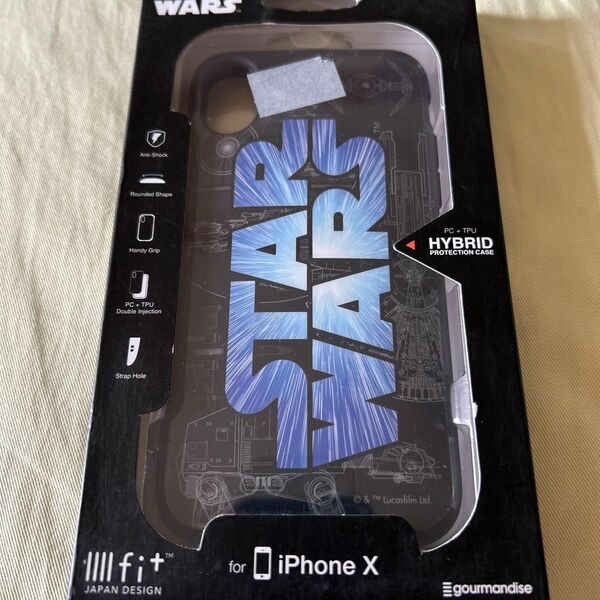 iPhone X用 STAR WARS IIIIfi＋ ケース ロゴ STW-81A