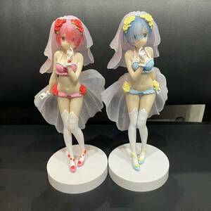 ★【現状品】Re:ゼロから始める異世界生活 EXQ フィギュア ～ラムとレムのスペシャルアソート 箱無し