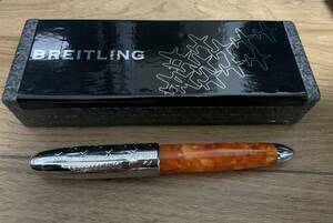 BREITLING Breitling ballpen Novelty not for sale case attaching black ink ... 