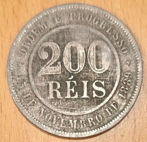 Brazil 200re стул монета старая монета монета 