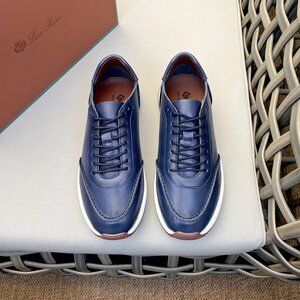 Loro Piana　ロロピアーナ　靴　メンズ　スニーカー　レザー　牛革　秋冬新品　39-44　サイズ選択可能　2721