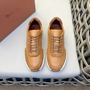 Loro Piana　ロロピアーナ　靴　メンズ　スニーカー　レザー　牛革　秋冬新品　39-44　サイズ選択可能　2715