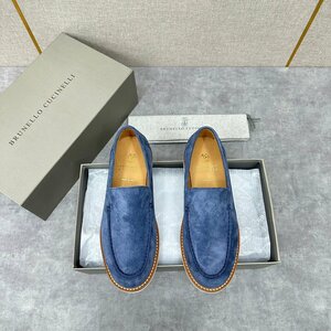 ブルネロクチネリ　BRUNELLO CUCINELLI メンズ　ローファー　スエード　レザー　スリッポン　靴　シューズ　39-44　サイズ選択可能　4214