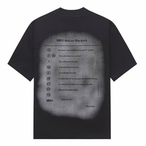 送料無料　Maison Margiela マルタンマルジェラ　Tシャツ　半袖　文字ロゴ　丸首　コットン　男女兼用　46-52　サイズ選択可能　MM6　3339