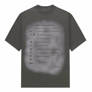 送料無料　Maison Margiela マルタンマルジェラ　Tシャツ　半袖　文字ロゴ　丸首　コットン　男女兼用　46-52　サイズ選択可能　MM6　3338