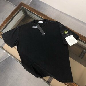 STONE ISLAND　ストンアイランド　メンズ　Tシャツ　半袖　無地　シンプル　コットン　男女兼用　XS-XL　サイズ選択可能　4239