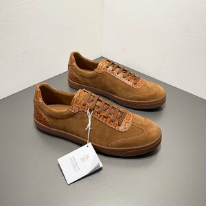 ブルネロクチネリ　BRUNELLO CUCINELLI メンズ　スニーカー　靴　レザー 本革 スエード シューズ　カジュアル　39-44 サイズ選択可能 4448