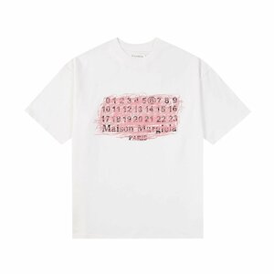 送料無料　Maison Margiela マルタンマルジェラ　Tシャツ　半袖　文字ロゴ　イラスト　男女兼用　S-XL　サイズ選択可能　MM6　3520
