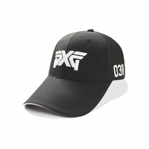 新品　PXG　ゴルフ　キャップ　ハット　サンバイザー　帽子　男女兼用　フリーサイズ　ブラック