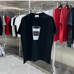 送料無料　Maison Margiela マルタンマルジェラ　Tシャツ　半袖　背中ロゴ　コットン　男女兼用　S-XL　サイズ選択可能　MM6　3517