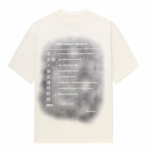 送料無料　Maison Margiela マルタンマルジェラ　Tシャツ　半袖　文字ロゴ　丸首　コットン　男女兼用　46-52　サイズ選択可能　MM6　3340