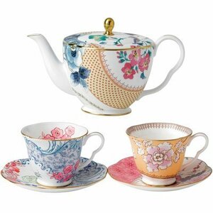 ウェッジウッド wedgwood ティーポット　ティーカップ＆ソーサー　2客セット　洋食器 インテリア コーヒーカップ ティーカップ