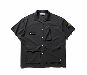 送料無料　STONE ISLAND　ストンアイランド　メンズ　シャツ　ロゴ有り　半袖　ポケット　M-XXL　サイズ選択可能　4308