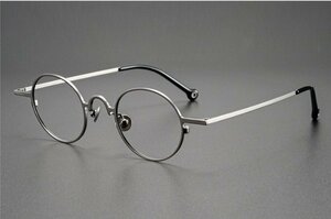 送料無料　超軽量　フルリム　タテ眼鏡　レンズ交換可能　メガネフレーム　チタン　男女兼用 　sc0397