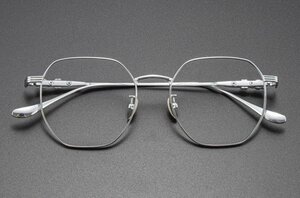 送料無料　超軽量　メガネフレーム　フルリム　チタン　タテ眼鏡　レンズ交換可能 金属フレーム　男女兼用　 sc0255
