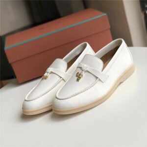 LP Summer Walk pumps lady's shoes shoes leather ...L*P size selection possibility white 0829