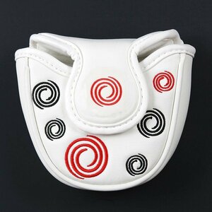 新品未使用　Putters　cover　ゴルフ　パター　カバー　ヘッドカバー　ホワイト