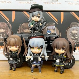 新品 Girls Frontline ガールズフロントライン　G11/UMP9/UMP45/HK416　404小隊　少女前 チビフィギュア　PVC製　塗装済み　完成品　箱