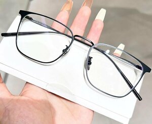 送料無料　チタン　超軽量　フルリム　金属フレーム　タテ眼鏡　レンズ交換可能 メガネフレーム　 sc0322