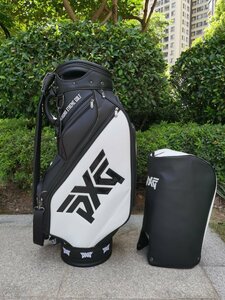 PXG キャディバッグ　parsons xtreme golf　9.5インチ PUレザー　新品　ホワイト