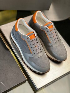 BC スニーカー　 メンズ　靴　シューズ　 カジュアル　B*C　サイズ選択可能　オレンジ×グレー　0645