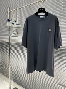送料無料　STONE ISLAND　ストンアイランド　メンズ　Tシャツ　ロゴ有り　シンプル　丸首　コットン　S-XL　サイズ選択可能　4292
