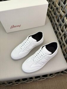 Brioni　ブリオーニ　メンズ　スニーカー　レザー　牛革　靴　シューズ　カジュアル　色豊富　39-44　サイズ選択可能　4155