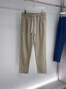 ブルネロクチネリ　BRUNELLO CUCINELLI メンズ　パンツ　スラックス　亜麻使用　薄め　ビジネス　S-XXL　サイズ選択可能　4331