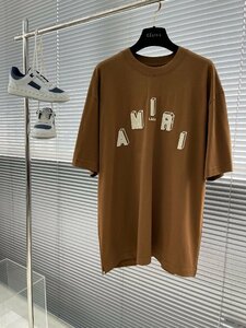 送料無料　AMIRI　アミリ　メンズ　Tシャツ　半袖　文字　丸首　シンプル　M-3XL　サイズ選択可能　4283