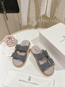  Brunello Cucinelli BRUNELLO CUCINELLI men's sandals suede slippers new goods 39-44 size selection possibility 3572