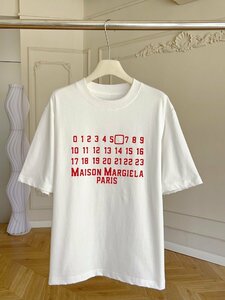送料無料　Maison Margiela マルタンマルジェラ　メンズ　Tシャツ　半袖　数字ロゴ　丸首　男女兼用　S-L　サイズ選択可能　MM6　3999