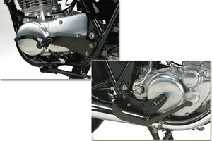 SALE!フェイズ[A2J3K] ミッド 可倒ステップ スチール【BK】SR400 SR500 可倒式ステップバー仕様