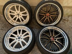 美品 溝有り KUHL 21インチ 5穴 PCD114.3 10J＋30 11J＋6 245 35 21 285 30 21 FALKEN AZENIS 2021年製造 