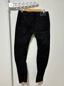  beautiful goods *W34 [G-STAR RAW] ARC 3D SLIM solid processing slim black Denim pants 34ji- Star 