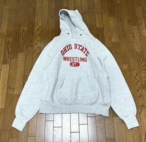 Vintage champion 80's tricolor tag the first period 3 step print Rebirth we b sweat Parker Champion single color gray L