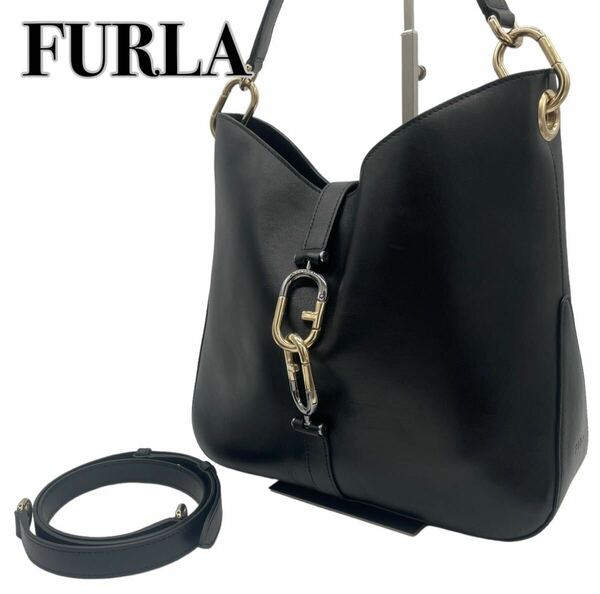 美品FURLA フルラ レザー シレナ 2WAY ショルダーバッグ