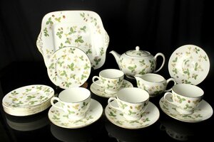 ウェッジウッド WEDGWOOD ワイルドストロベリー カップ＆ソーサー ケーキ皿 ティーポット 他まとめて 【20K30】