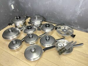 アムウェイ クイーン 片手鍋 両手鍋 包丁セット 調理器具 まとめて 26cm 22cm 19cm 16cm amway queen /57697