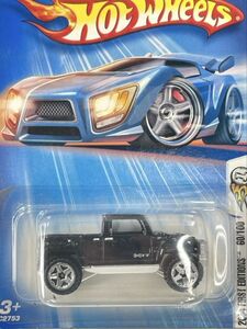 新品未開封 保管品 Mattel マテル Hot Wheels ホットウィール ミニカー 旧ロゴ 玩具 2004 FIRSTEDITIONS 60/100 HUMMER H3T ハマー 黒/195