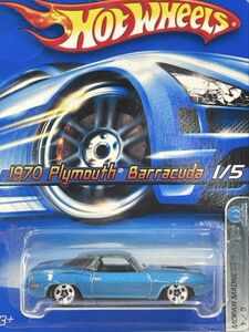 新品未開封 保管品 Mattel Hot Wheels ホットウィール ミニカー 旧ロゴ 1970 plymouthBarracuda 1/5 MOPARMADNESS プリマス バラクーダ/187