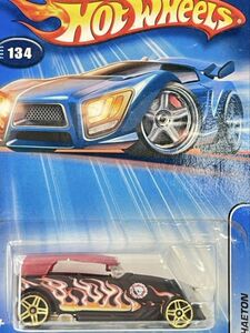 新品未開封 保管品 Mattel マテル Hot Wheels ホットウィール ミニカー 旧ロゴ 玩具 PHAETON フェートン ブラックxレッド 134 /225